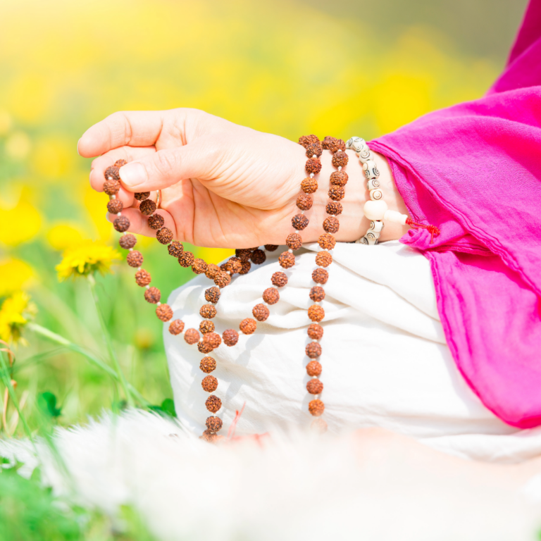 A serene individual receiving energy healing, surrounded by glowing aura and divine light, symbolizing deep emotional, mental, and spiritual restoration.
